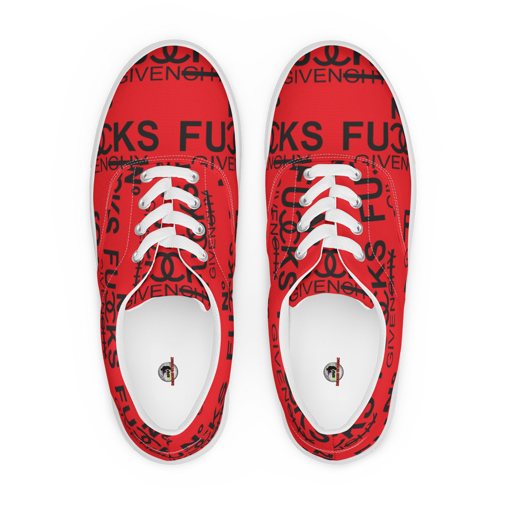 SnkrVet ‘No F*&#s’ Men’s lace-up canvas shoes - Sneaker-Veteranz