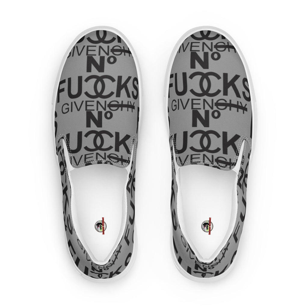 SnkrVet 'No F*&#s' Men’s slip-on canvas shoes - Nobel - Sneaker-Veteranz