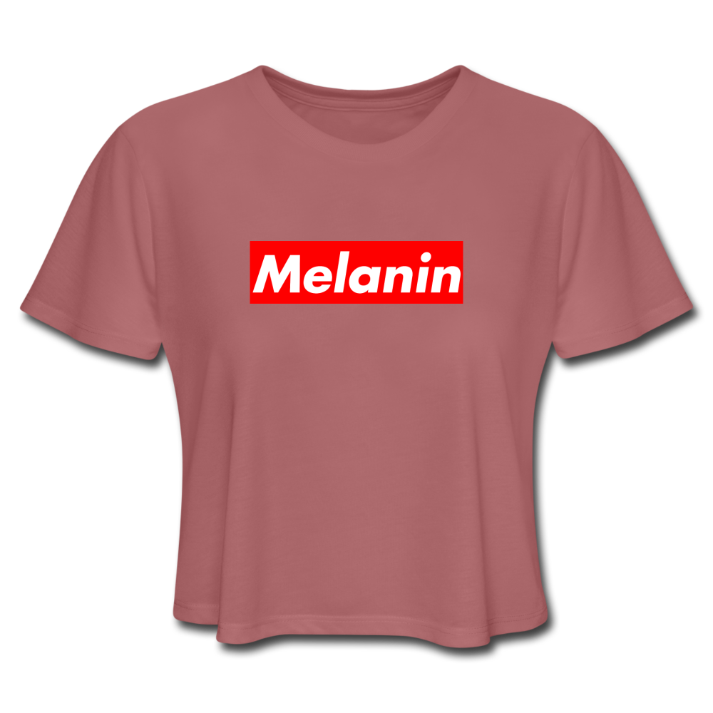 SnkrVet ‘Melanin’ Box Logo Cropped T-Shirt - mauve