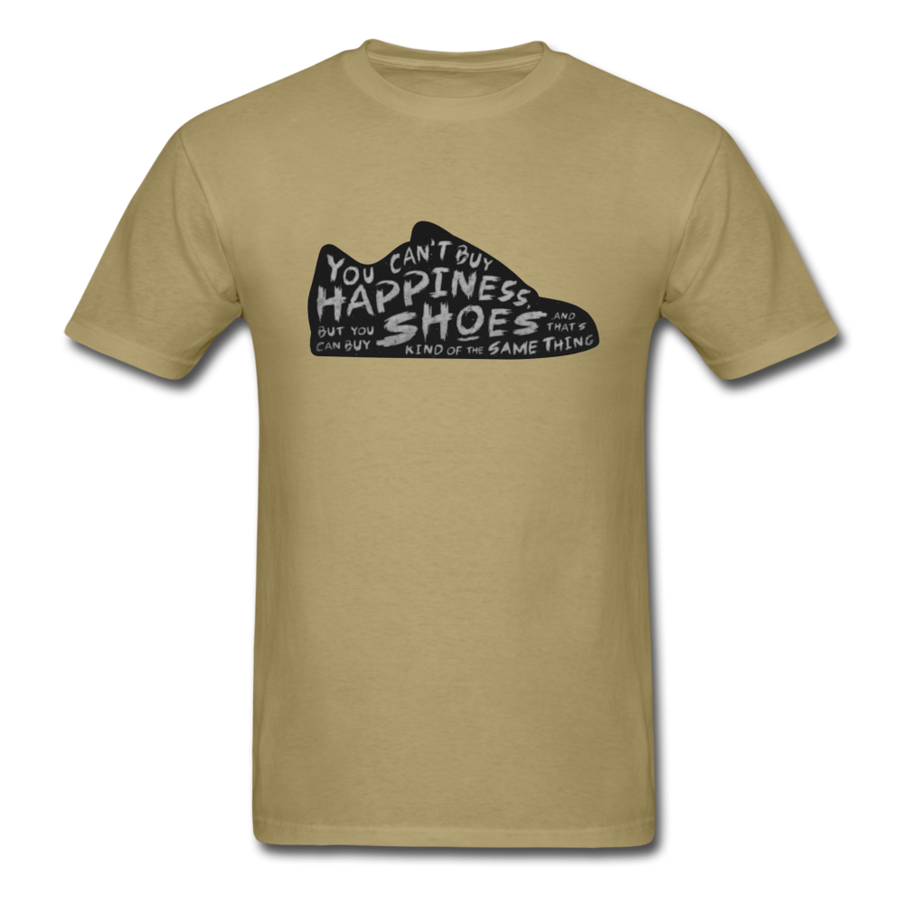 SnkrVet ‘You Can’t Buy Happiness’ Unisex Classic T-Shirt - khaki