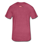 SnkrVet 'Being Black' Fitted Cotton/Poly T-Shirt - heather burgundy