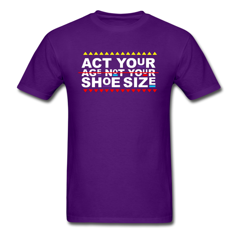 E. GotSole/SnkrVet  'Act Your Age' Unisex Classic T-Shirt - purple
