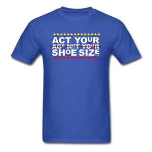 E. GotSole/SnkrVet  'Act Your Age' Unisex Classic T-Shirt - royal blue