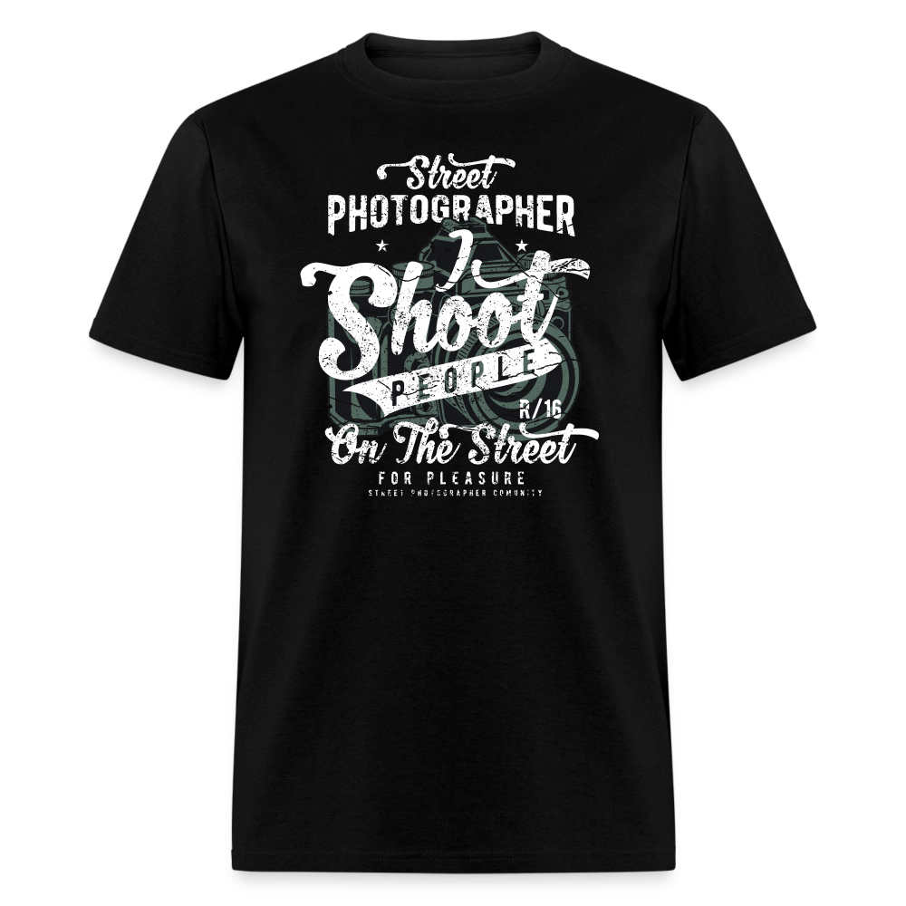 SnkrVet 'I Shoot People' Unisex T-Shirt - black