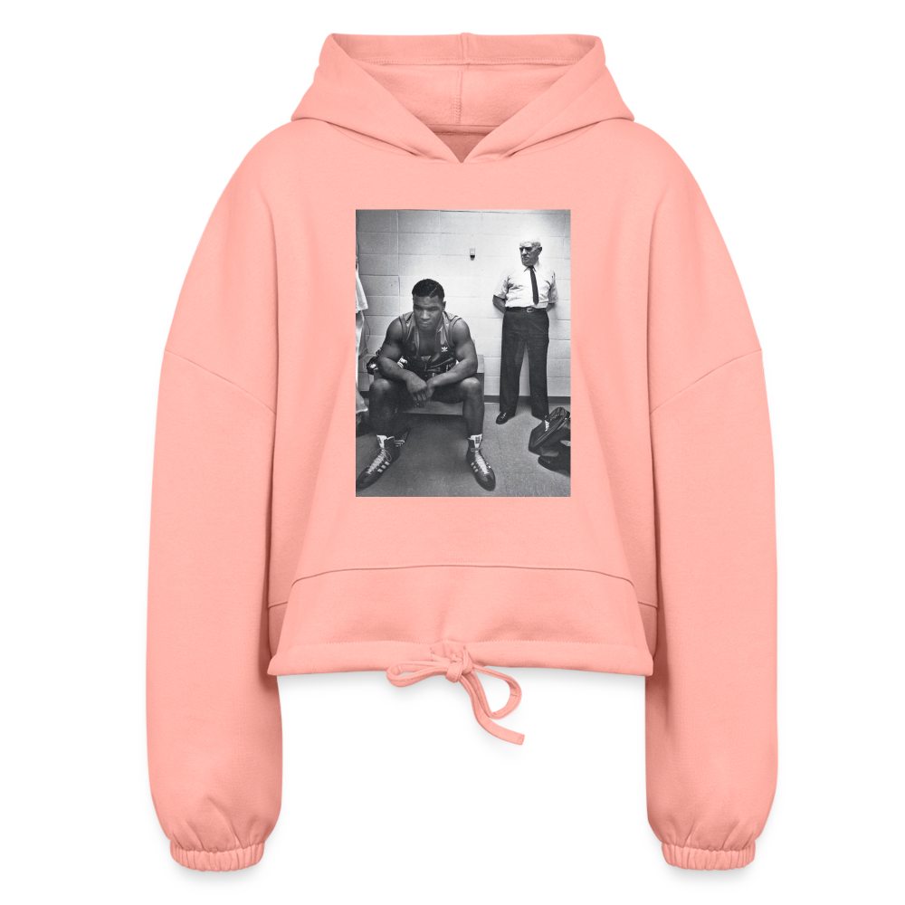 SnkrVet "Punch Out" Women’s Cropped Hoodie - light pink