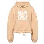 SnkrVet "Roll Up" Women’s Cropped Hoodie - nude