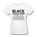 SnkrVet 'Black Mixed With' Women's T-Shirt - white
