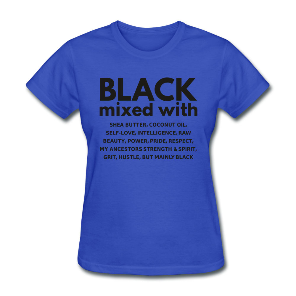 SnkrVet 'Black Mixed With' Women's T-Shirt - royal blue