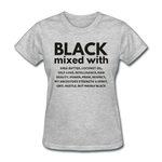 SnkrVet 'Black Mixed With' Women's T-Shirt - heather gray
