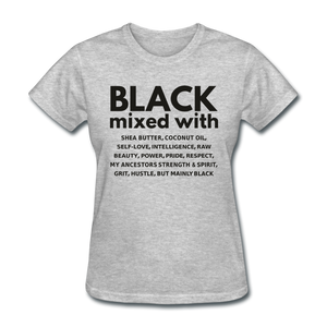 SnkrVet 'Black Mixed With' Women's T-Shirt - heather gray