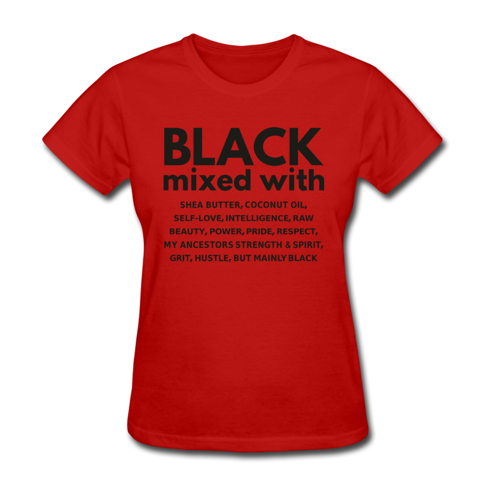 SnkrVet 'Black Mixed With' Women's T-Shirt - red