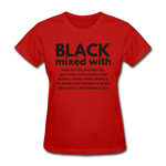 SnkrVet 'Black Mixed With' Women's T-Shirt - red