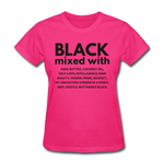 SnkrVet 'Black Mixed With' Women's T-Shirt - fuchsia
