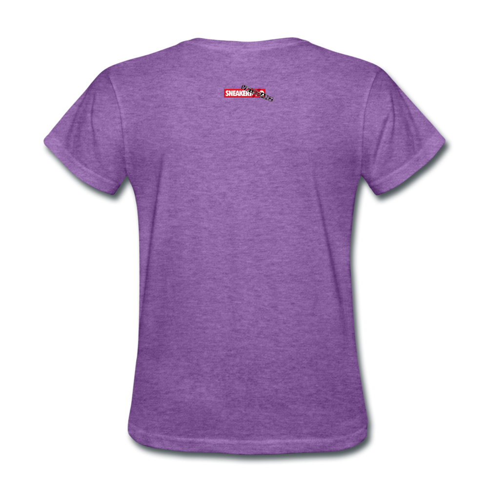 SnkrVet 'Black Mixed With' Women's T-Shirt - purple heather