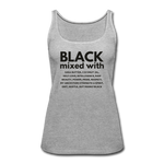 SnkrVet 'Black Mixed With' Women’s Premium Tank Top - heather gray