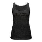 SnkrVet 'Black Mixed With' Women’s Premium Tank Top - charcoal gray