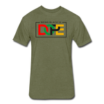 SnkrVet 'Being Black' Fitted Cotton/Poly T-Shirt - heather military green
