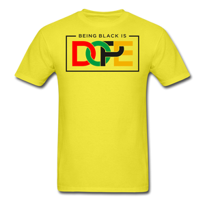 SnkrVet 'Being Black' Unisex Classic T-Shirt - yellow