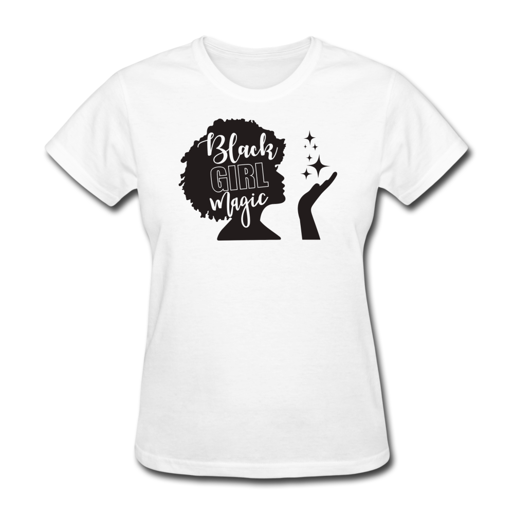 SnkrVet 'Black Girl Magic' Women's T-Shirt - white