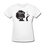 SnkrVet 'Black Girl Magic' Women's T-Shirt - white