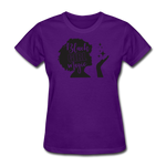 SnkrVet 'Black Girl Magic' Women's T-Shirt - purple