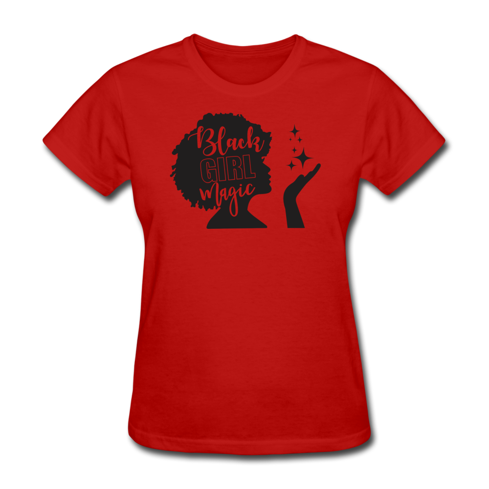 SnkrVet 'Black Girl Magic' Women's T-Shirt - red