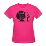 SnkrVet 'Black Girl Magic' Women's T-Shirt - fuchsia
