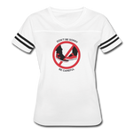 SnkrVet 'Don't Be Sorry' Women’s Vintage Sport T-Shirt - white/black
