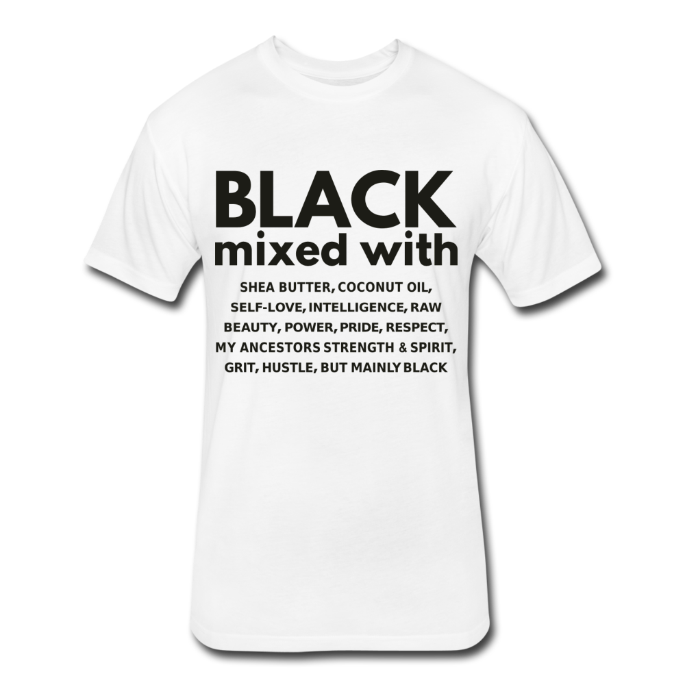 SnkrVet 'Black Mixed With' Fitted Cotton/Poly T-Shirt - white