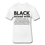 SnkrVet 'Black Mixed With' Fitted Cotton/Poly T-Shirt - white
