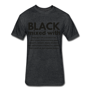 SnkrVet 'Black Mixed With' Fitted Cotton/Poly T-Shirt - heather black
