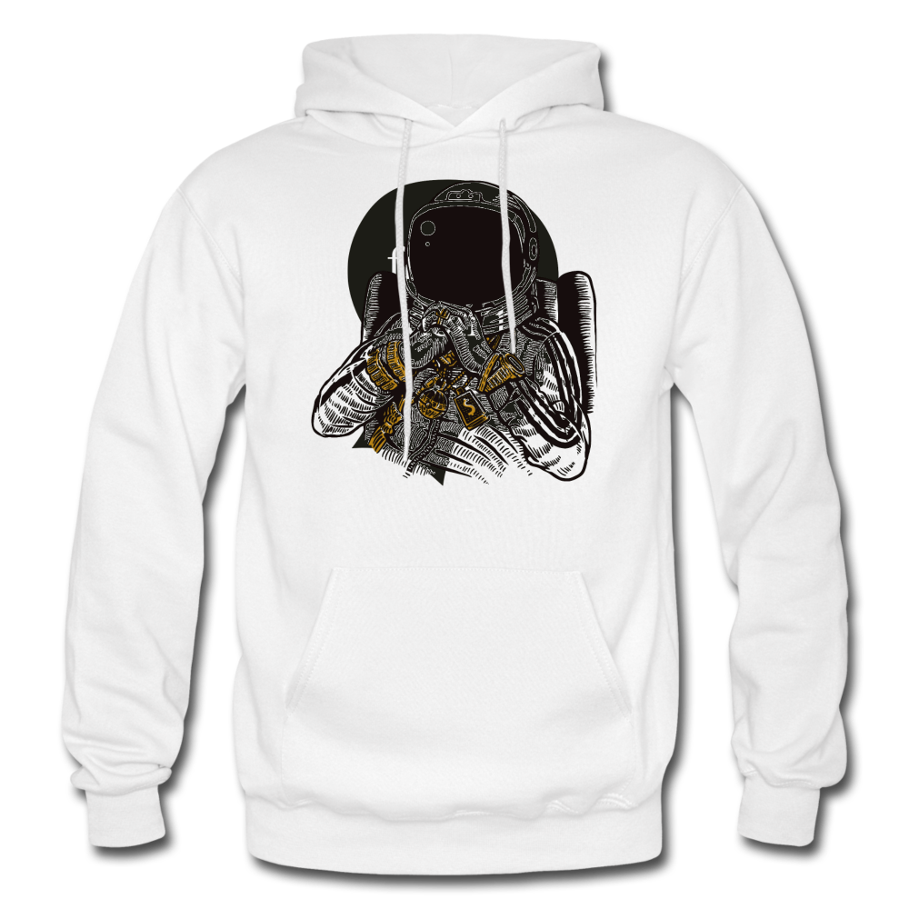 SnkrVet 'Trill in Space' Heavy Blend Adult Hoodie - white