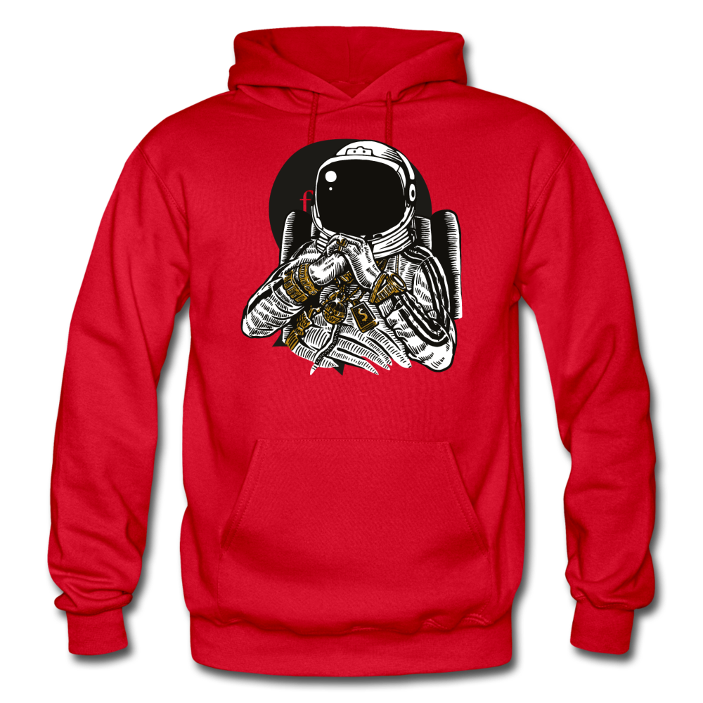 SnkrVet 'Trill in Space' Heavy Blend Adult Hoodie - red