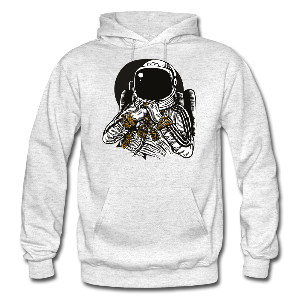 SnkrVet 'Trill in Space' Heavy Blend Adult Hoodie - light heather gray