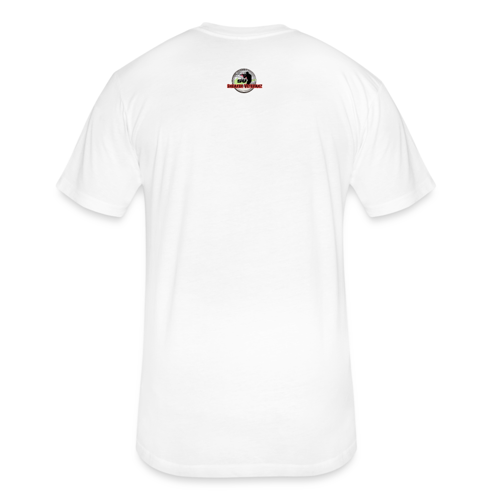 SnkrVet 'Back to the Grind' Fitted Cotton/Poly T-Shirt - white