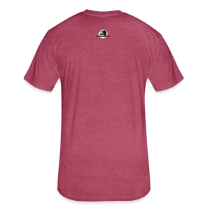 SnkrVet 'Back to the Grind' Fitted Cotton/Poly T-Shirt - heather burgundy
