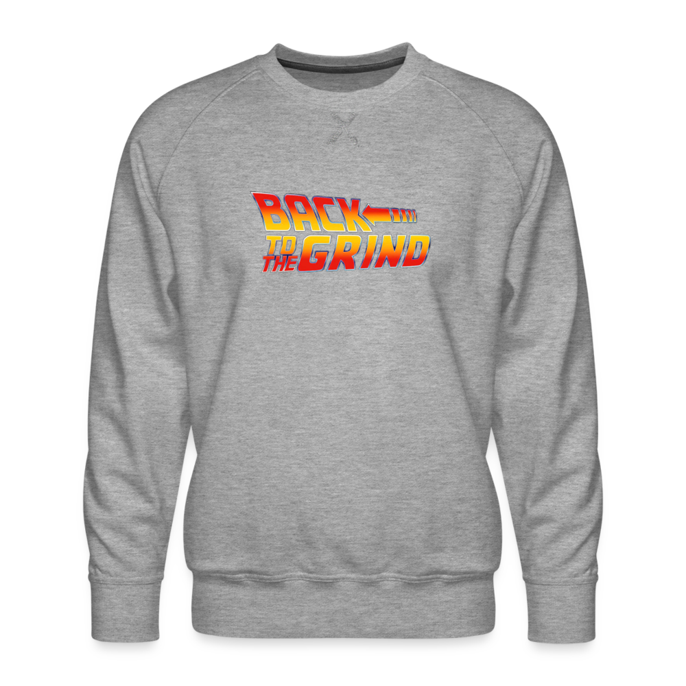 SnkrVet 'Back to the Grind' Men’s Premium Sweatshirt - heather grey