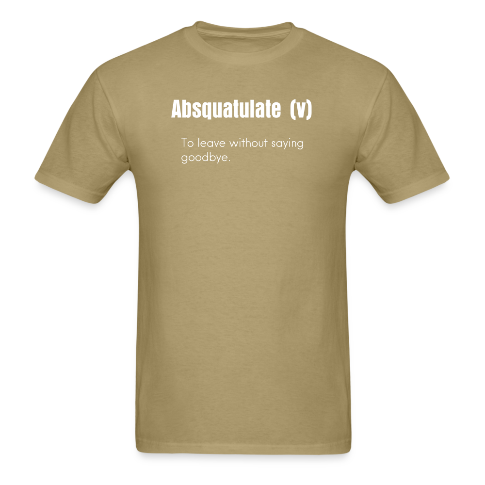SnkrVet 'Adsquatulate' Unisex Classic T-Shirt - khaki