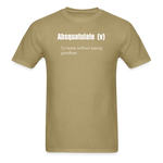 SnkrVet 'Adsquatulate' Unisex Classic T-Shirt - khaki