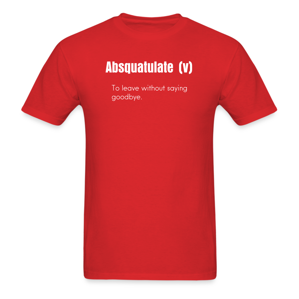 SnkrVet 'Adsquatulate' Unisex Classic T-Shirt - red