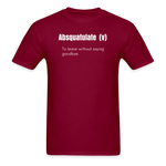 SnkrVet 'Adsquatulate' Unisex Classic T-Shirt - burgundy