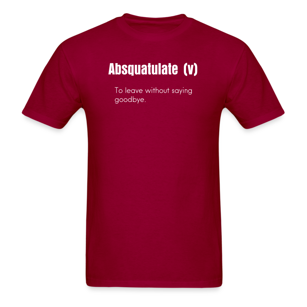 SnkrVet 'Adsquatulate' Unisex Classic T-Shirt - dark red