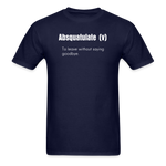 SnkrVet 'Adsquatulate' Unisex Classic T-Shirt - navy
