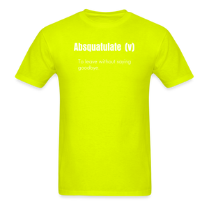 SnkrVet 'Adsquatulate' Unisex Classic T-Shirt - safety green