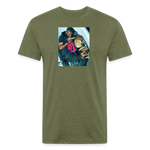 SnkrVet 'All Love' Fitted Cotton/Poly T-Shirt - heather military green