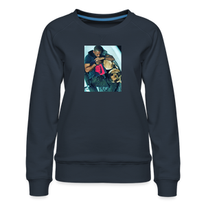 SnkrVet 'All Love' Women’s Premium Sweatshirt - navy
