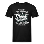 SnkrVet 'I Shoot People' Fitted Cotton/Poly T-Shirt - black