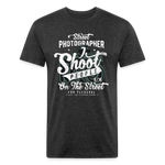 SnkrVet 'I Shoot People' Fitted Cotton/Poly T-Shirt - heather black