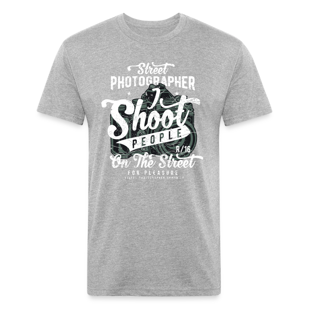 SnkrVet 'I Shoot People' Fitted Cotton/Poly T-Shirt - heather gray