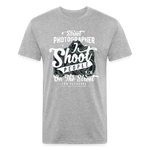 SnkrVet 'I Shoot People' Fitted Cotton/Poly T-Shirt - heather gray